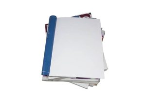 Blank page magazine isolated on white